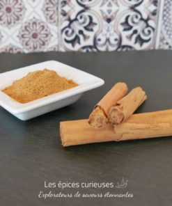 Cannelle en poudre et bâtons bio- Les épices curieuses