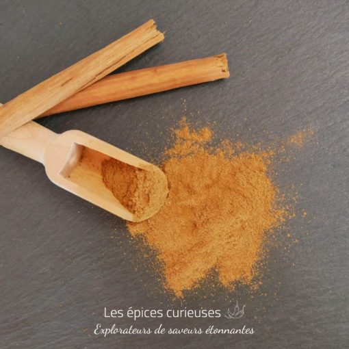 Cannelle en poudre et bâtons bio- Les épices curieuses