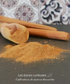 Cannelle en poudre et bâtons bio- Les épices curieuses