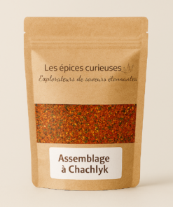 Sac d'épices « Assemblage à Chachlyk » des Épices Curieuses, saveur unique et étonnante.