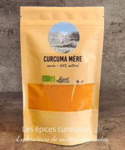 Curcuma mère bio de La Réunion 70 g - Les épices curieuses