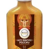 Bouteille de sauce piquante Aji Machu Picchu, fraîche et acidulée, de 100 ml avec étiquette colorée inspirée de l'art péruvien.