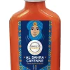 Bouteille de sauce piquante Al Sahra Cayenne, 100 ml, au design vibrant et saveurs épicées.