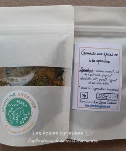 Gomasio aux épices et spiruline (50g) - Les épices curieuses