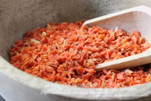 Carottes en petits morceaux - Les épices curieuses