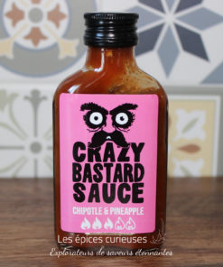 Crazy Bastard Sauce Piquante - Chipotle & Ananas 100ml - Les épices curieuses
