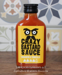 Crazy Bastard Sauce Piquante - Habanero & Tomatillo 100ml - Les épices curieuses