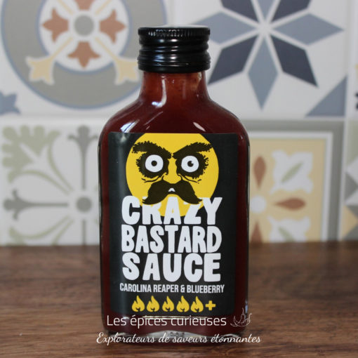 Sauce Piquante Crazy Bastard - Carolina Reaper & Myrtille 100ml - Les épices curieuses