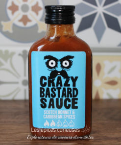 Sauce Piquante Crazy Bastard - Scotch Bonnet & Épices des Caraïbes 100ml - Les épices curieuses