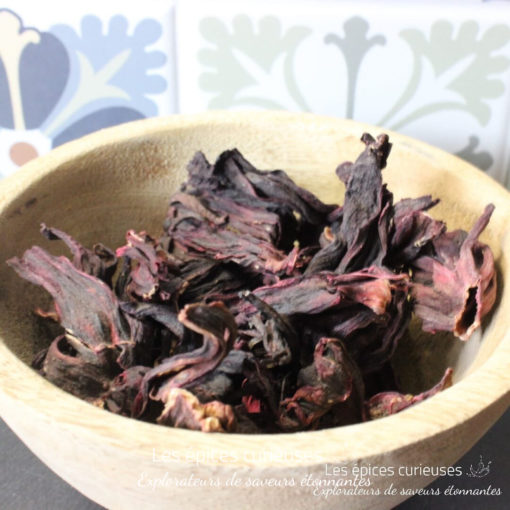 Fleur d'Hibiscus séchée entière - Les épices curieuses