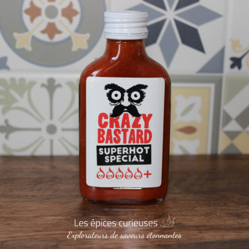 Sauce Piquante Crazy Bastard - Superhot Spéciale 100ml - Les épices curieuses