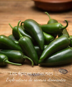 Jalapeño vert - Frais - Légèrement piquant - Les épices curieuses