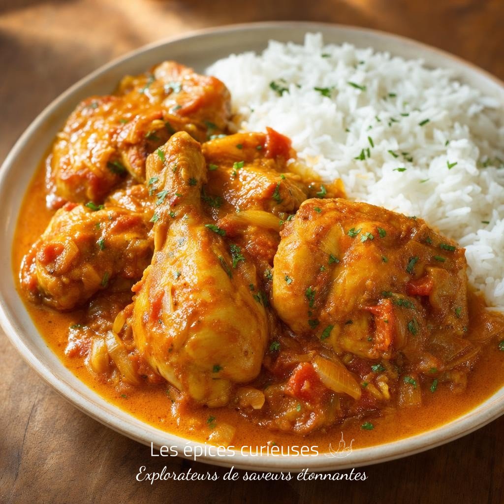 Faites dorer des morceaux de poulet avec oignon, puis ajoutez tomate, lait de coco et Cari Créole. Laissez mijoter doucement et servez avec du riz blanc pour un plat généreux et parfumé. Faites dorer des morceaux de poulet avec oignon, puis ajoutez tomate, lait de coco et Cari Créole. Laissez mijoter doucement et servez avec du riz blanc pour un plat généreux et parfumé.