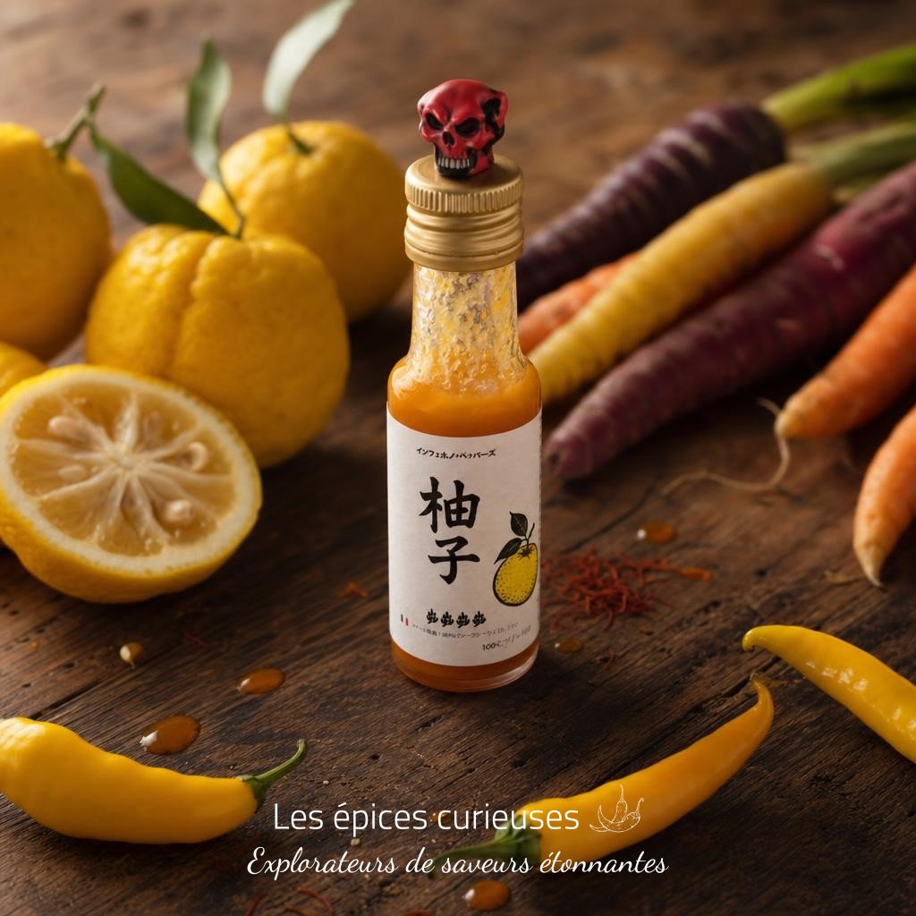 Sauce Piquante Yuzu – visuel IA Sauce Piquante Yuzu
