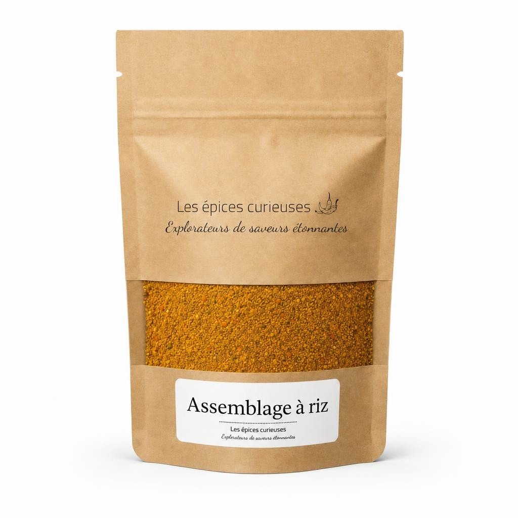 Assemblage à riz – Packaging – Les Épices Curieuses Assemblage à riz - Packaging - Les Épices Curieuses