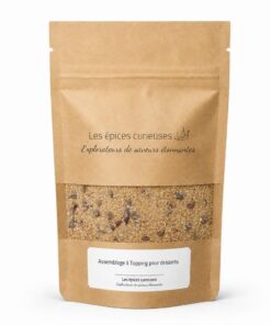 Assemblage à Topping pour desserts - Packaging - Les Épices Curieuses