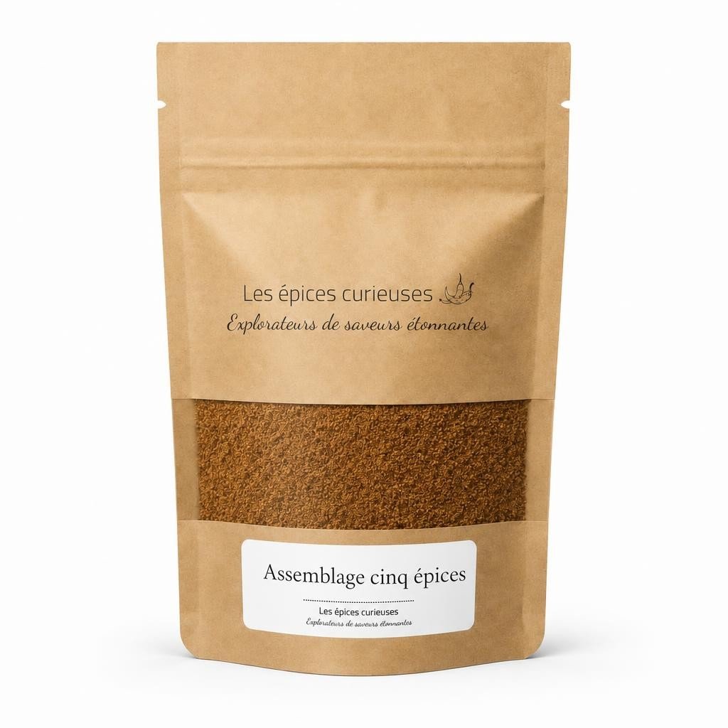 Assemblage cinq épices – Packaging – Les Épices Curieuses Assemblage cinq épices - Packaging - Les Épices Curieuses