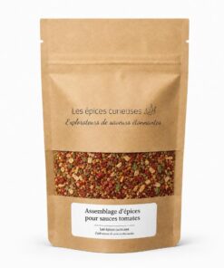 Assemblage d'épices pour sauces tomates - Packaging - Les Épices Curieuses