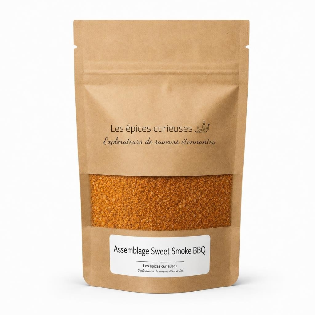 Assemblage Sweet Smoke BBQ – Packaging – Les Épices Curieuses Assemblage Sweet Smoke BBQ - Packaging - Les Épices Curieuses