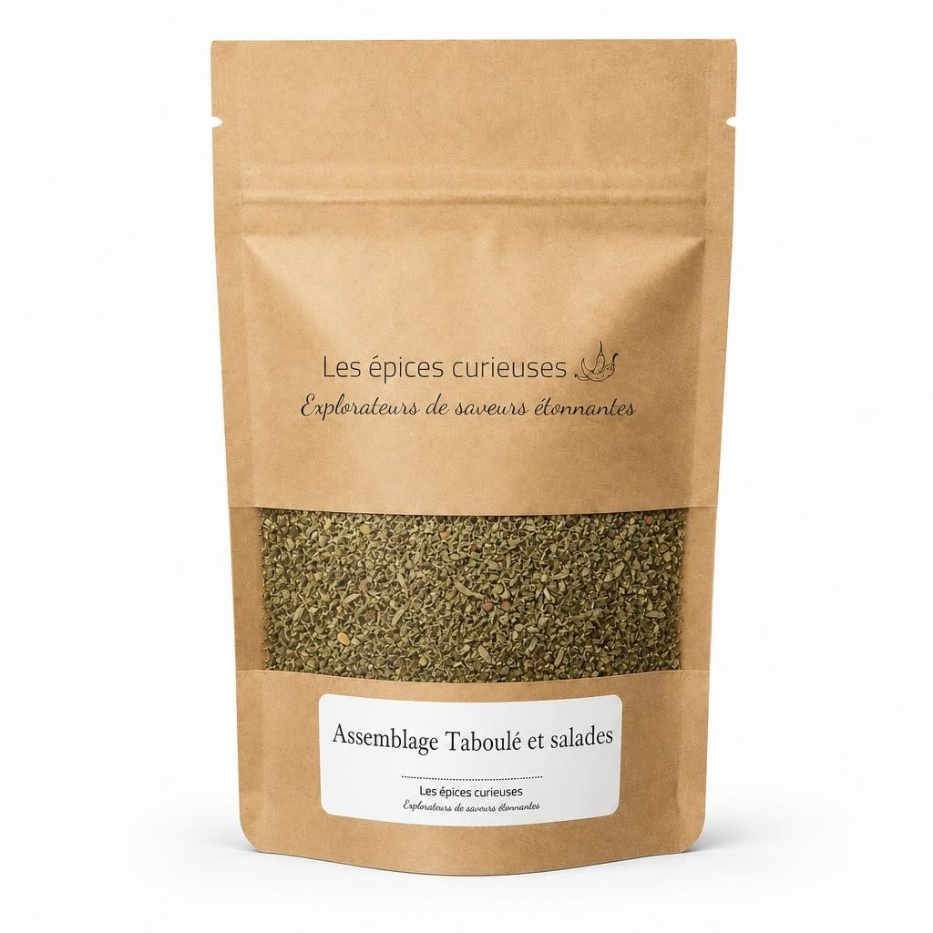 Assemblage Taboulé et salades – Packaging – Les Épices Curieuses Assemblage Taboulé et salades - Packaging - Les Épices Curieuses