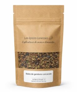 Baies de genièvre concassée - Packaging - Les Épices Curieuses