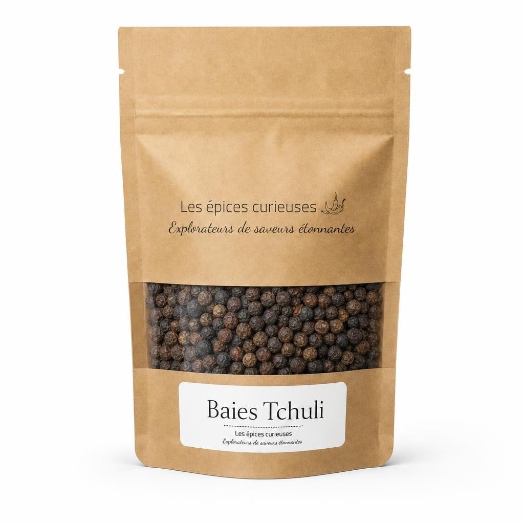 Baies Tchuli – Packaging – Les Épices Curieuses Baies Tchuli - Packaging - Les Épices Curieuses
