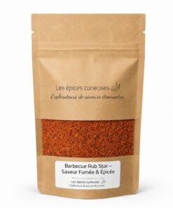 Barbecue Rub Star – Saveur Fumée & Épicée - Packaging - Les Épices Curieuses