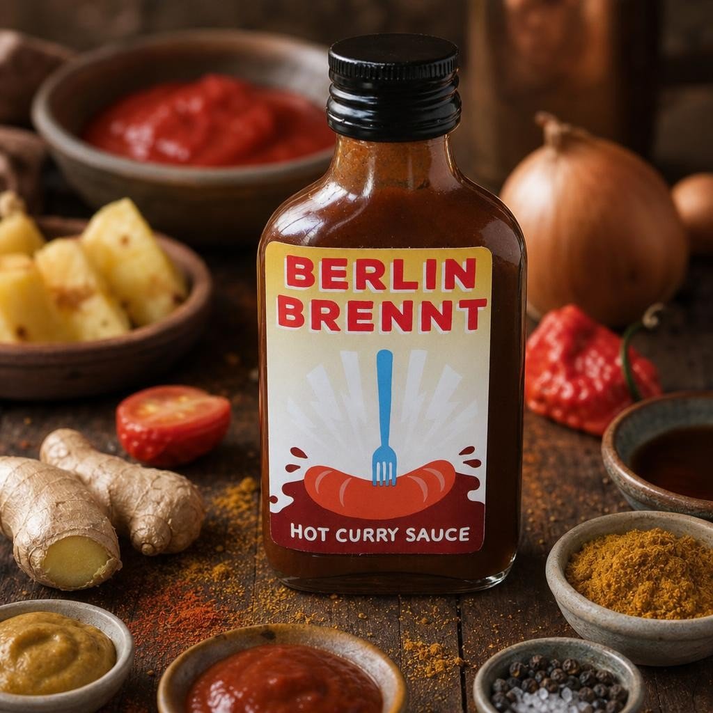 Berliner Brennt – Sauce Curry Piquante 100ml – Les Épices Curieuses Berliner Brennt - Sauce Curry Piquante 100ml - Les Épices Curieuses