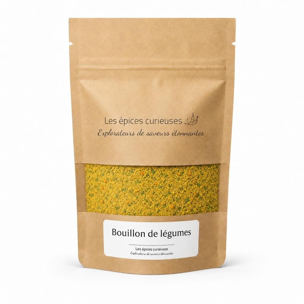 Bouillon de légumes – Packaging – Les Épices Curieuses Bouillon de légumes - Packaging - Les Épices Curieuses