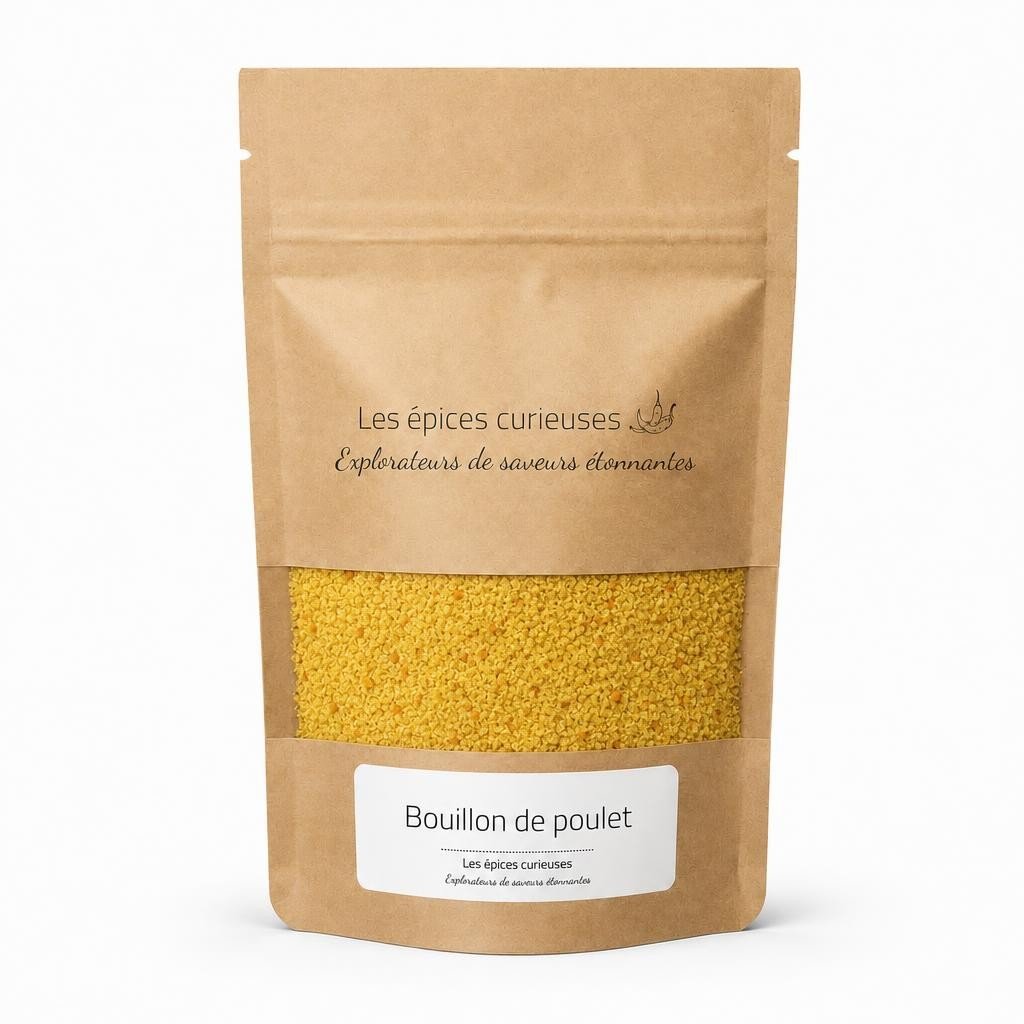Bouillon de poulet – Packaging – Les Épices Curieuses Bouillon de poulet - Packaging - Les Épices Curieuses