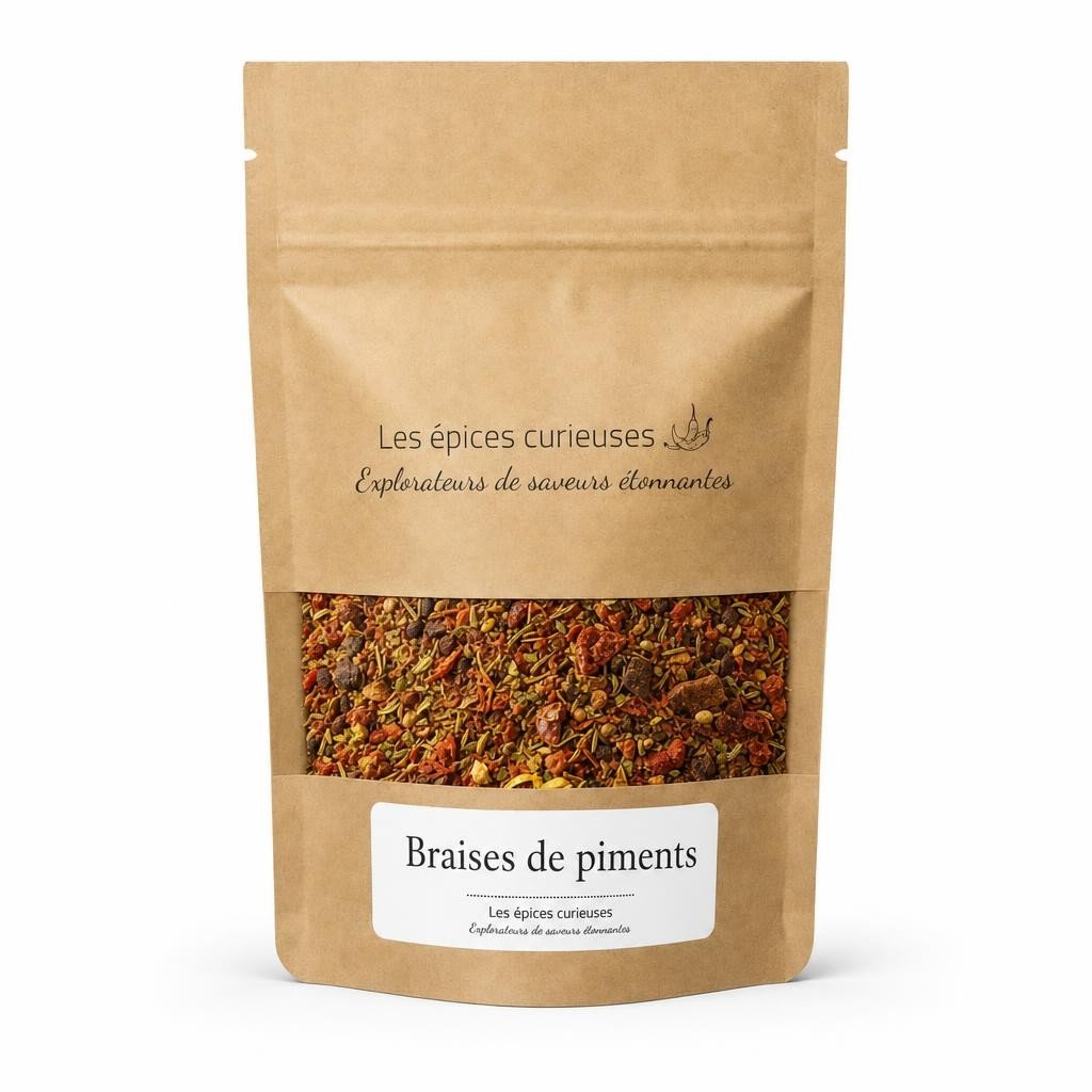 Braises de piments – Packaging – Les Épices Curieuses Braises de piments - Packaging - Les Épices Curieuses