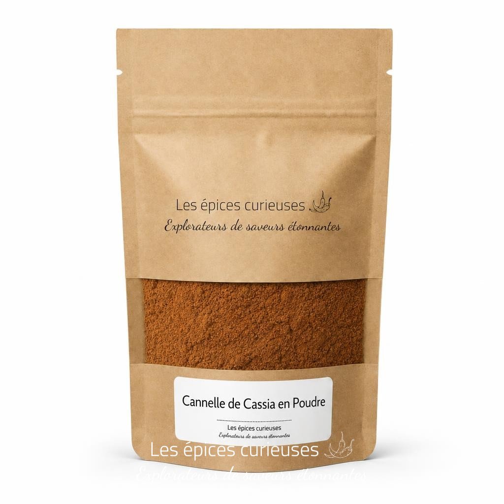 Cannelle de Cassia en Poudre – Packaging – Les Épices Curieuses Cannelle de Cassia en Poudre - Packaging - Les Épices Curieuses