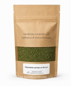 Ciboulette séchée en flocon - Packaging - Les Épices Curieuses