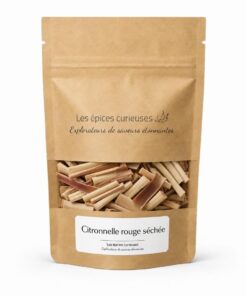 Citronnelle rouge séchée - Packaging - Les Épices Curieuses