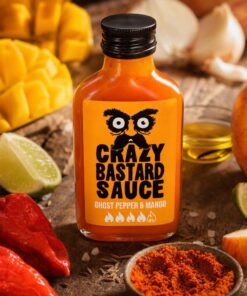 Crazy Bastard Sauce Piquante - Poivre Fantôme & Mangue 100ml - Les Épices Curieuses