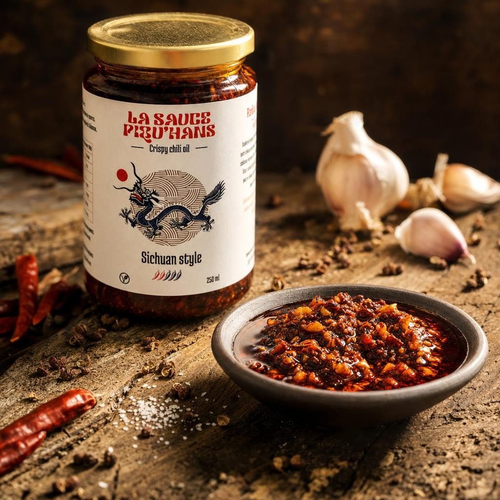 Crispy Chili Oil – Sichuan Style – Les Épices Curieuses Crispy Chili Oil - Sichuan Style - Les Épices Curieuses