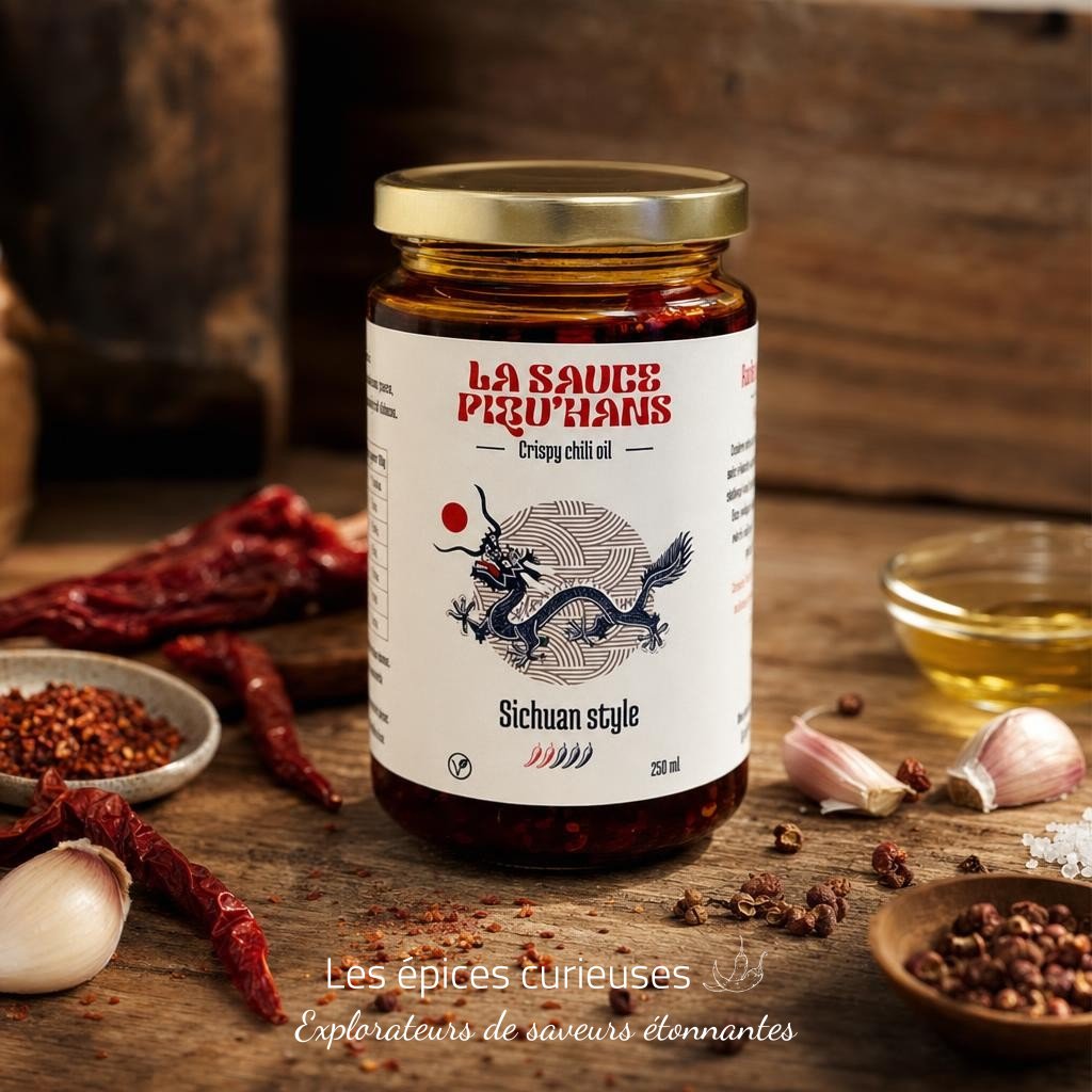 Crispy Chili Oil – Sichuan Style – Les Épices Curieuses Crispy Chili Oil - Sichuan Style - Les Épices Curieuses
