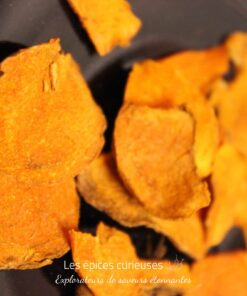 Curcuma en petite lamelle de Madagascar - Les Épices Curieuses