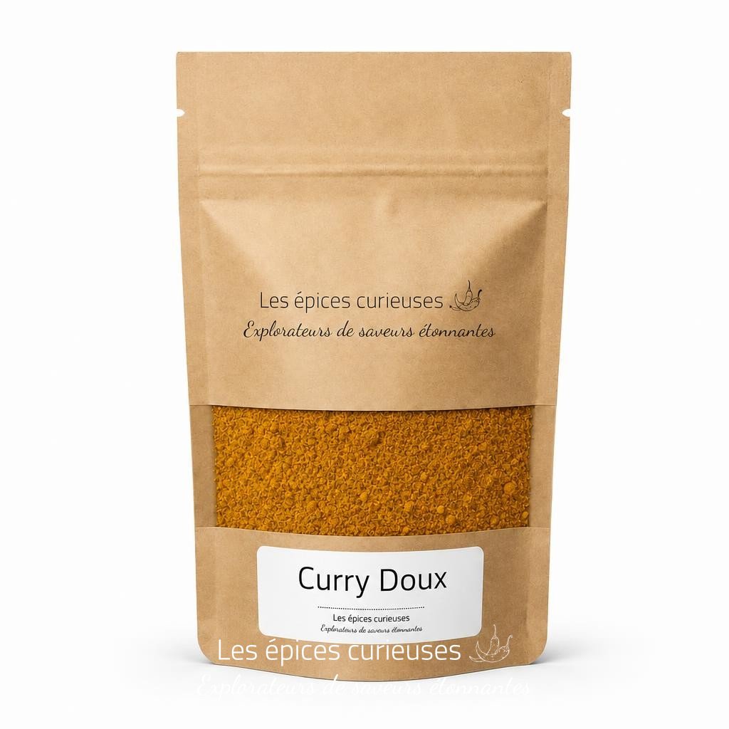 Curry Doux – Packaging – Les Épices Curieuses Curry Doux - Packaging - Les Épices Curieuses