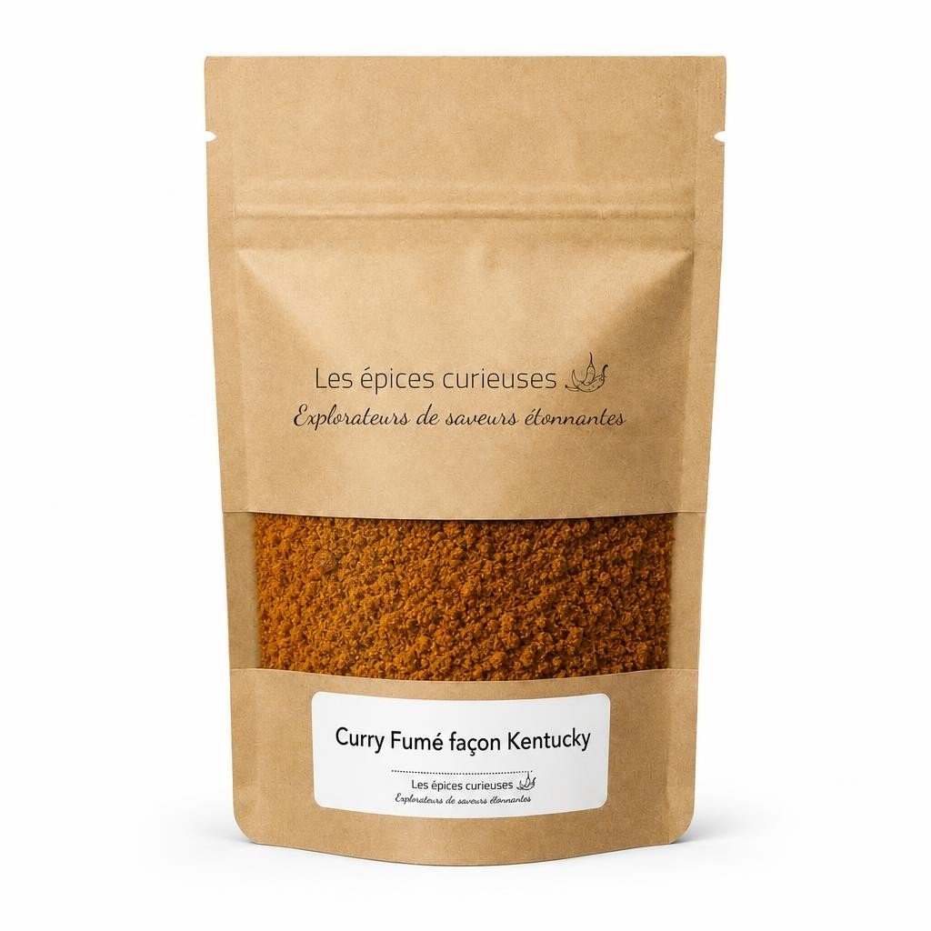 Curry Fumé façon Kentucky – Packaging – Les Épices Curieuses Curry Fumé façon Kentucky - Packaging - Les Épices Curieuses