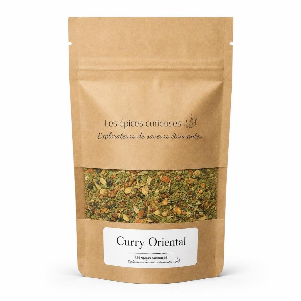 Curry Oriental – Packaging – Les Épices Curieuses Curry Oriental - Packaging - Les Épices Curieuses