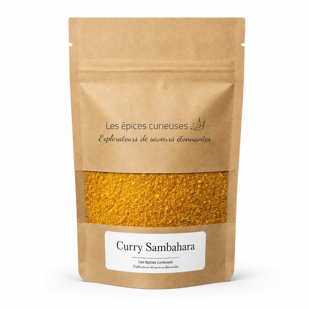Curry Sambahara – Packaging – Les Épices Curieuses Curry Sambahara - Packaging - Les Épices Curieuses