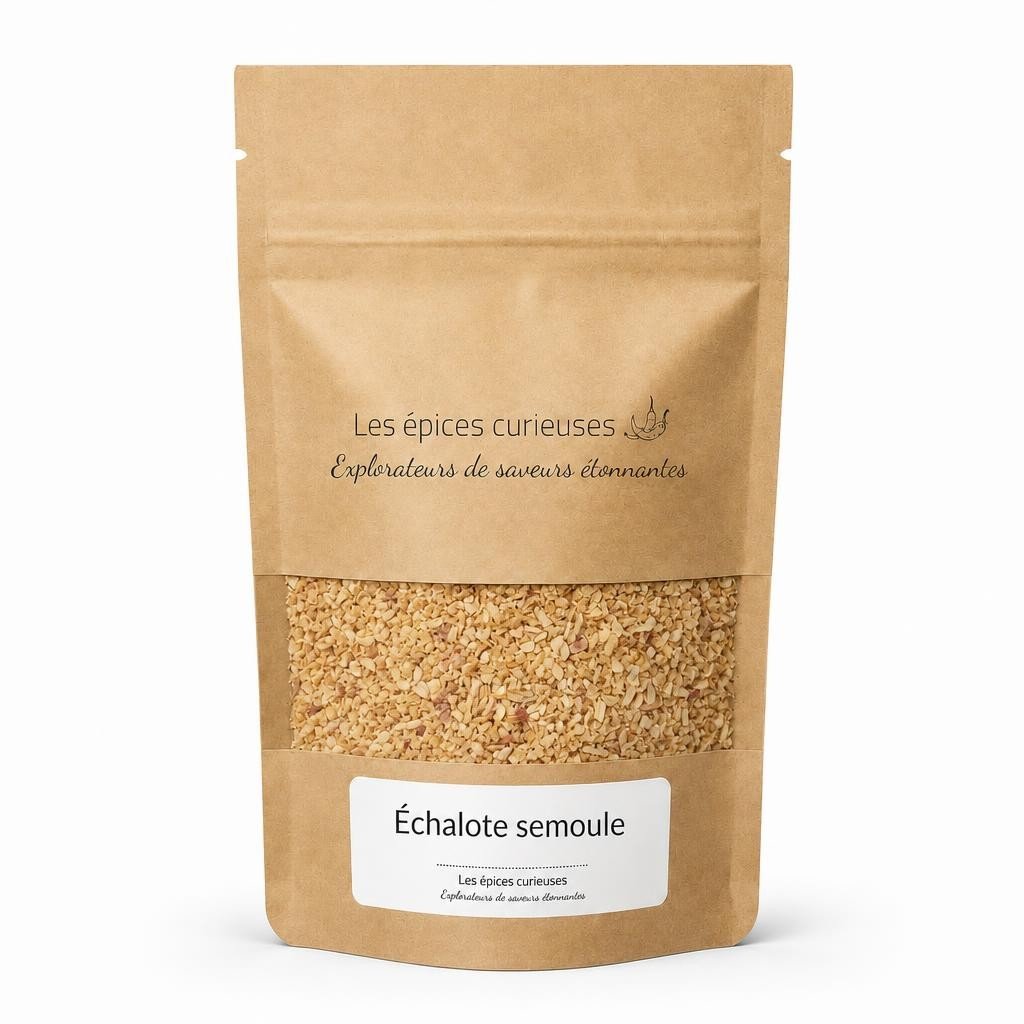 Échalote semoule – Packaging – Les Épices Curieuses Échalote semoule - Packaging - Les Épices Curieuses