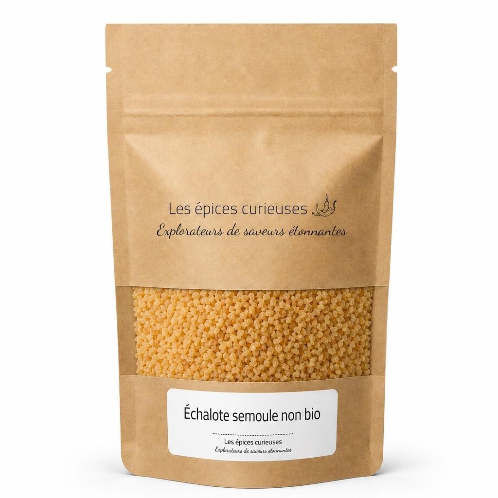 Échalote semoule non bio – Packaging – Les Épices Curieuses Échalote semoule non bio - Packaging - Les Épices Curieuses