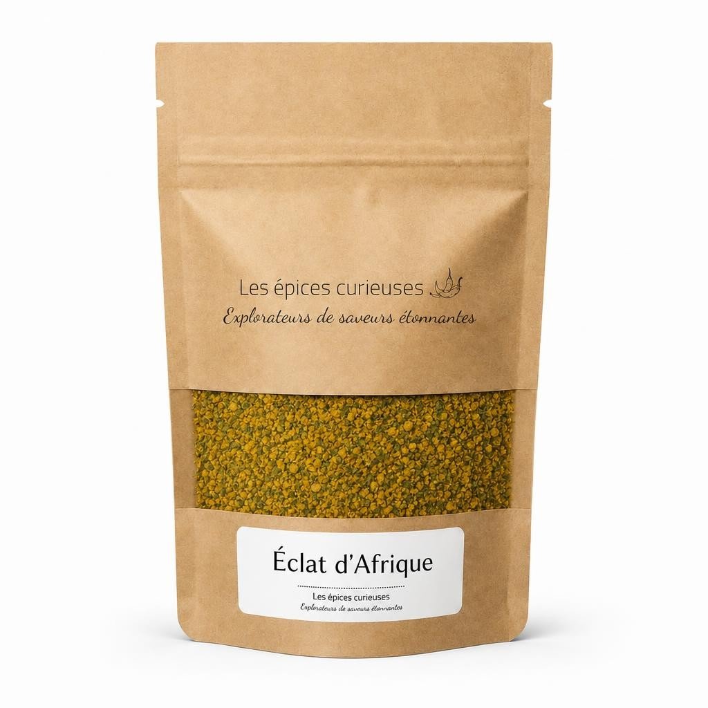 Éclat d’Afrique – Packaging – Les Épices Curieuses Éclat d’Afrique - Packaging - Les Épices Curieuses