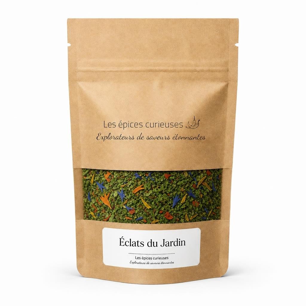 Éclats du Jardin – Packaging – Les Épices Curieuses Éclats du Jardin - Packaging - Les Épices Curieuses