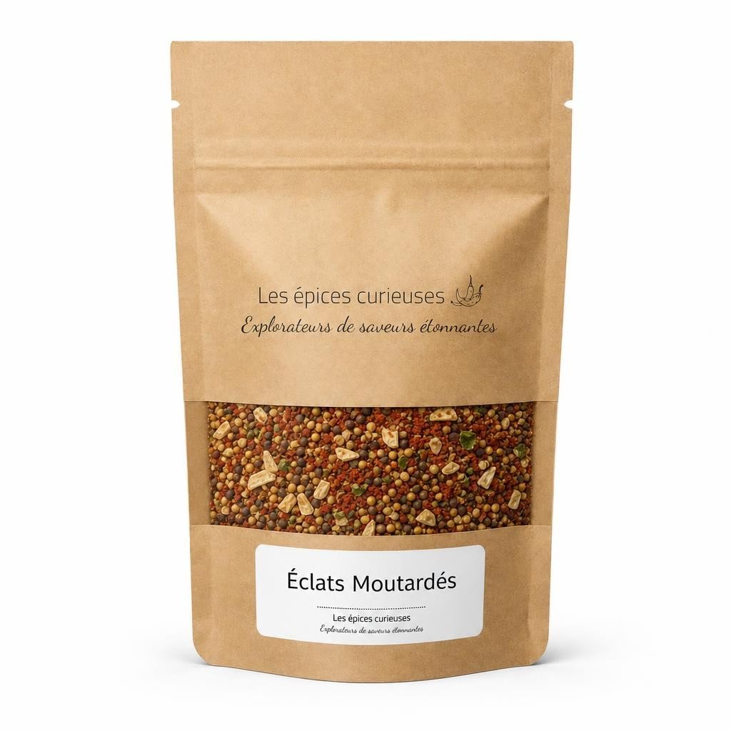 Éclats Moutardés – Packaging – Les Épices Curieuses Éclats Moutardés - Packaging - Les Épices Curieuses