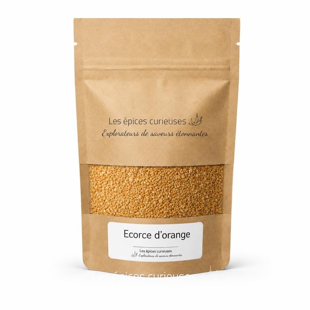 Ecorce d’orange – Packaging – Les Épices Curieuses Ecorce d'orange - Packaging - Les Épices Curieuses