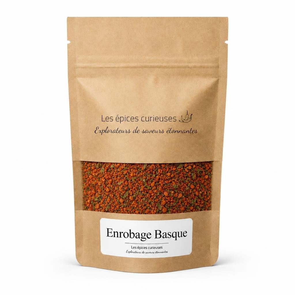 Enrobage Basque – Packaging – Les Épices Curieuses Enrobage Basque - Packaging - Les Épices Curieuses