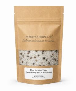 Fleur de Sel au Poivre Voatsiperifery Noir de Madagascar - Packaging - Les Épices Curieuses